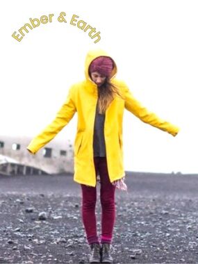 Ember & Earth Yellow Rain Jacket